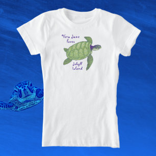 Camiseta Cute Jekyll Island Florida Sea Turtle