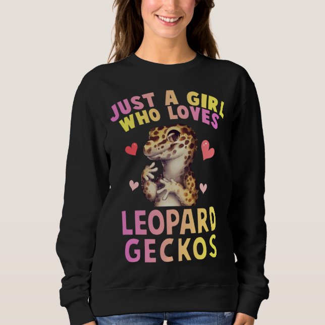 Camiseta Cute Just A Girl Who Loves Leopard Geckos Lizard R (Frente)