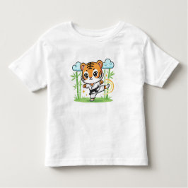 Camiseta Cute Karate Tiger Kids Design