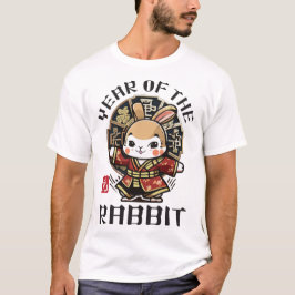 Camiseta Cute Kawaii Asiático Coelho Chinês Zodiac Ano Luna