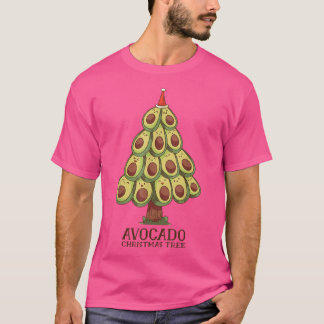 Camiseta Cute Kawaii Avocado Árvore de Natal Avocado