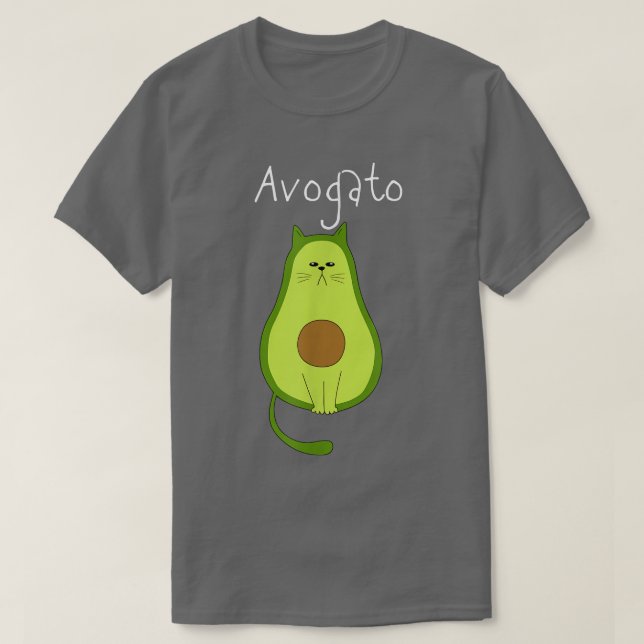 Camiseta Cute Kawaii Avocado Gatinho Avogato (Frente do Design)