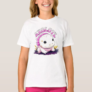 Camiseta Cute Kawaii Axolotl