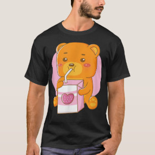 Camiseta Cute Kawaii Bear Adora Chá De Bolha