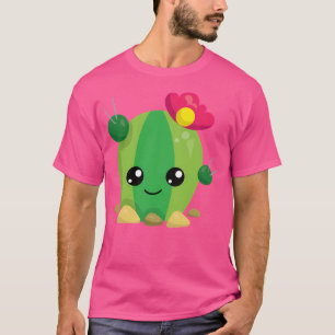 Camiseta Cute Kawaii Cactus Emoji