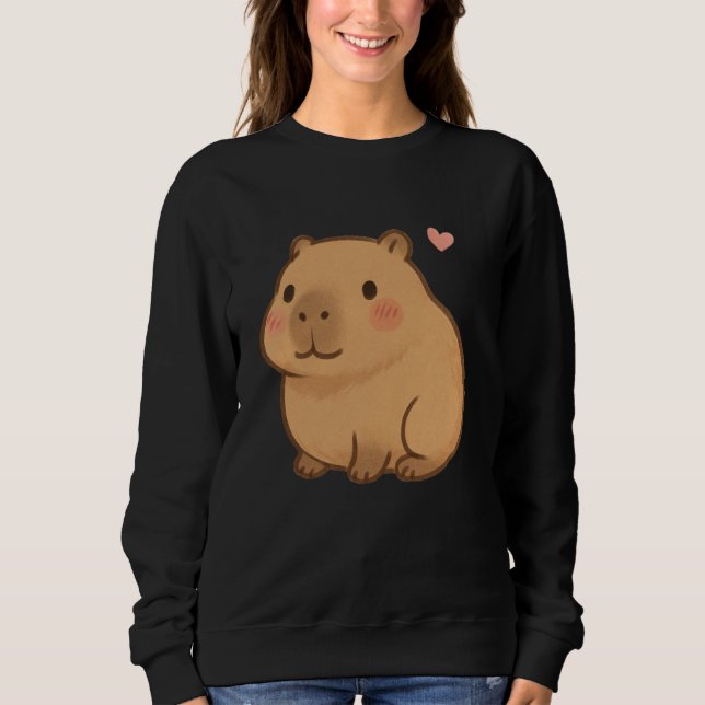 Camiseta Cute Kawaii Capybara Adorable Animal, Lover Chibi  (Frente)