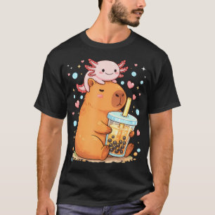 Camiseta Cute Kawaii Chá de Bolhas Axolote