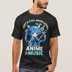Camiseta Cute Kawaii Chibi Apenas Uma Rapariga Que Ama Anim