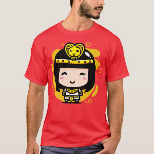Camiseta Cute Kawaii Cleopatra Egípcia do Estilo Chibi Cleo