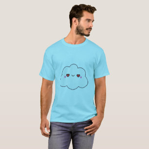 Camiseta Cute Kawaii Cloud Heart Eyes Nursery Birthday Gift