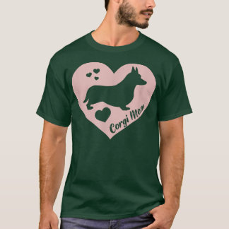 Camiseta Cute kawaii corgi mãe galsh corgi cão mãe diversão