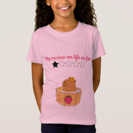 Camiseta Cute kawaii design de desenho do capybara