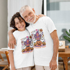 Camiseta Cute Kawaii Halloween Vibes | Ghosts & Pumpkins