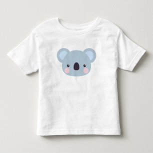 Camiseta Cute Kawaii Koala Face Bebê Roupa