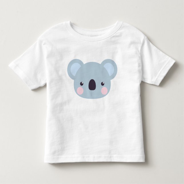 Camiseta Cute Kawaii Koala Face Bebê Roupa (Frente)