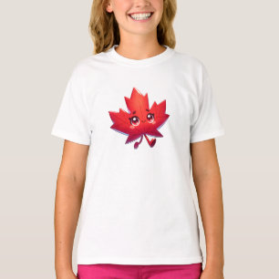 Camiseta Cute Kawaii Maple Leaf   Canadá
