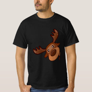 Camiseta Cute Kawaii Moose Veado Funny Alaska Moose