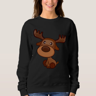 Camiseta Cute Kawaii Moose Veado Funny Alaska Moose