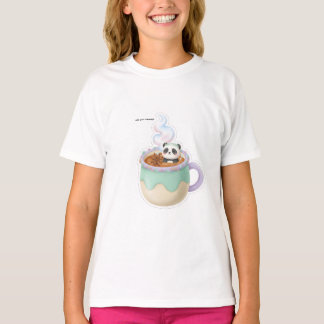 Camiseta Cute Kawaii Panda in Tea Mug Illustration