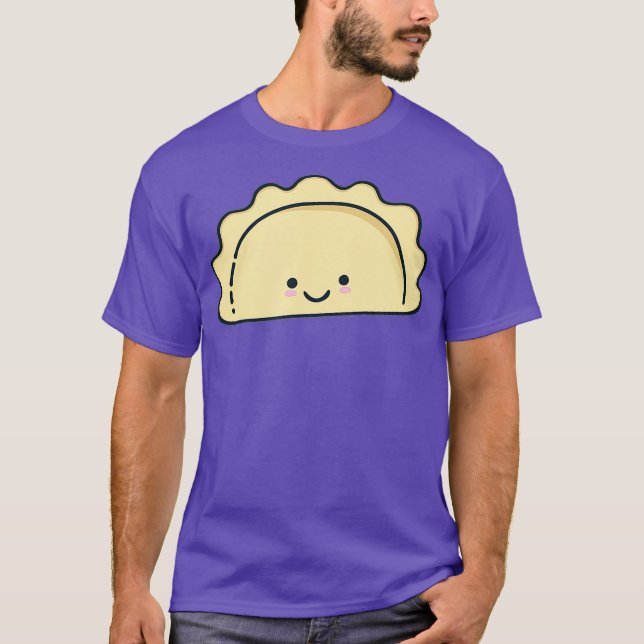 Camiseta Cute Kawaii Pierogi Comida polonesa (Frente)