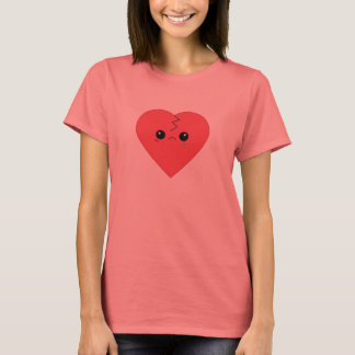 Camiseta Cute Kawaii Quebrada de Coração
