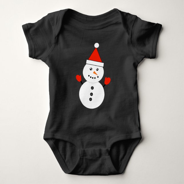 Camiseta Cute Kawaii Snowman Cami (Frente)