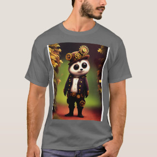 Camiseta Cute Kawaii Steampunk Raccoon