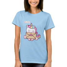 Cute Kawaii Unicorn Love Illustration