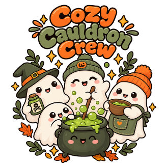 Camiseta Cute Kawaii Verde Caldeirão de Poção de Outono Fan