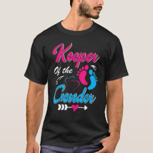 Camiseta Cute Keeper de Gênero Tee Baby Revela Da Mãe