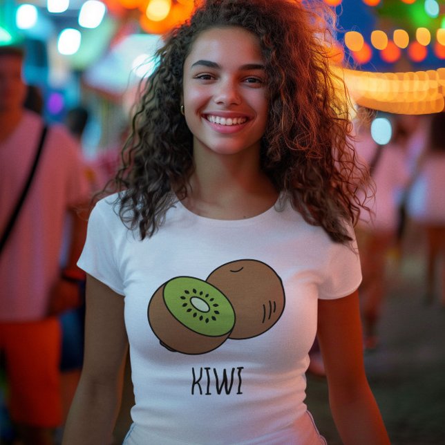 Camiseta cute kiwi green summer aesthetic (Criador carregado)