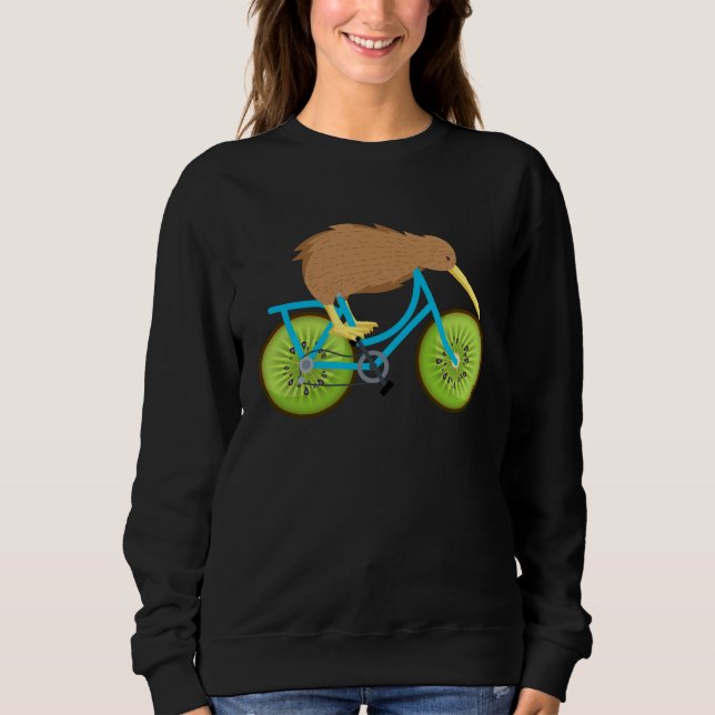 Camiseta Cute Kiwi On Bicycle Kiwi Cycling Team Biking Cycl (Frente)