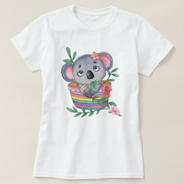 Camiseta Cute Koala (Frente do Design)