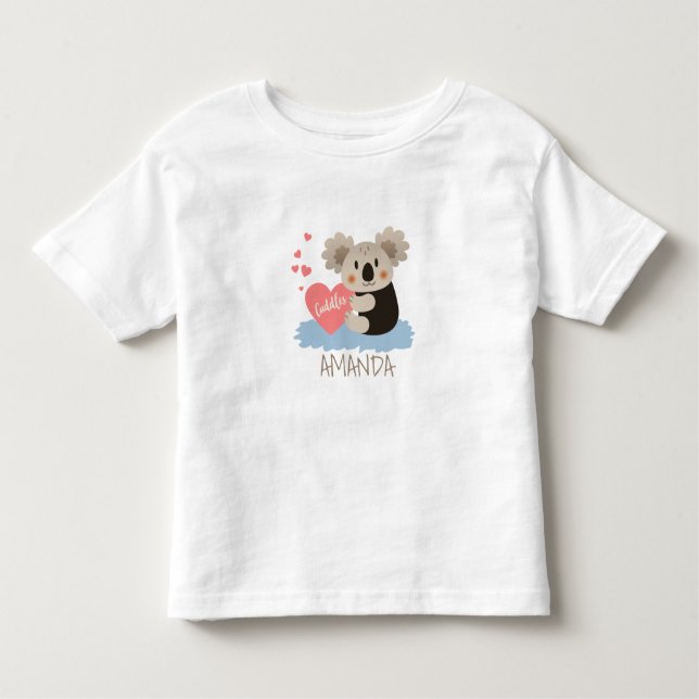 Camiseta Cute Koala Abraços ID386 (Frente)