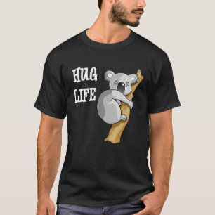 Camiseta Cute Koala Bear Hug Engraçado Cotação Legal Koala