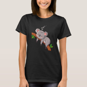 Camiseta Cute Koala Caiu Nápoles Koala Engraçado Austrália