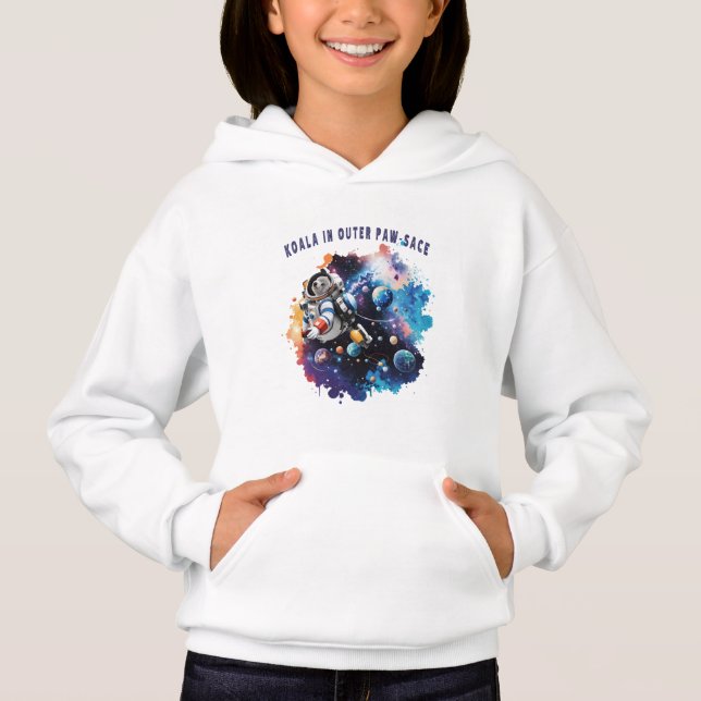 Camiseta Cute Koala no Outer Paw-sace, Astronauta de Koala (Frente)