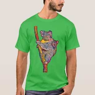 Camiseta Cute Koala Oil Paint Marsupial australiano Koala B