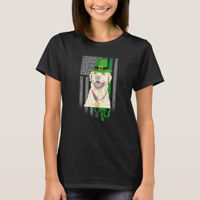 Camiseta Cute Labrador Retriev Saint Patrick S Day American (Frente)
