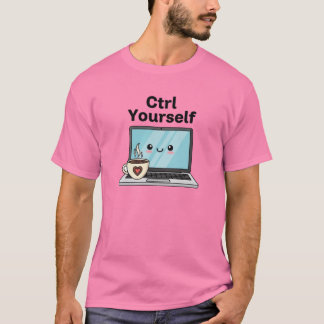Camiseta Cute Laptop and Coffee