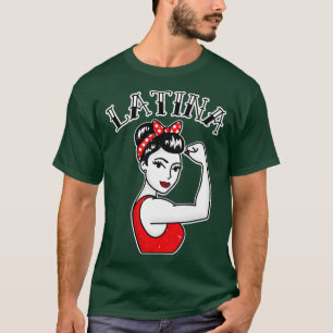 Camiseta Cute Latina Rosie the Riveter Tattoo