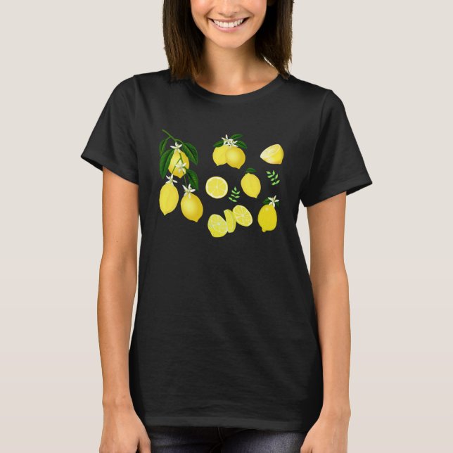 Camiseta Cute Lemon Botanical Gardening summertime Lemon (Frente)