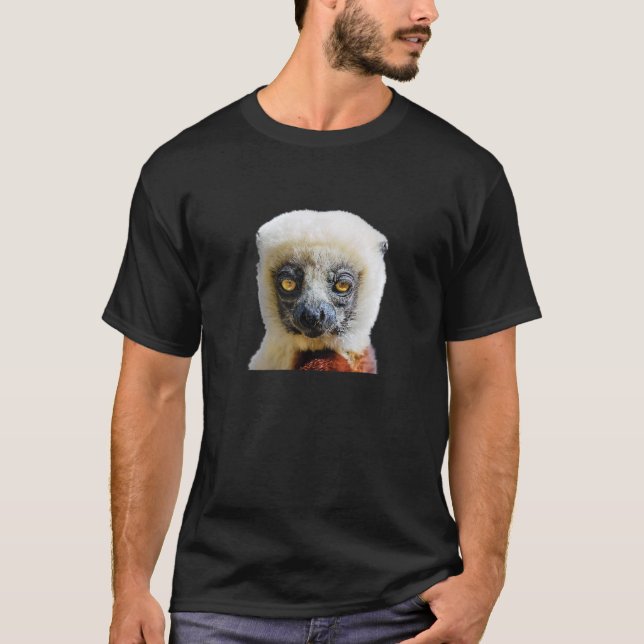 Camiseta Cute Lemur Monkey From African Monkey For Animal L (Frente)