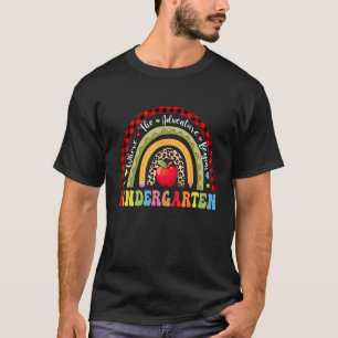 Camiseta Cute Leopard Rainbow Kindergarten Onde O Avanço