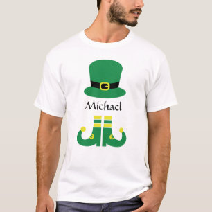 Camiseta Cute Leprechaun Hat Add Name Men