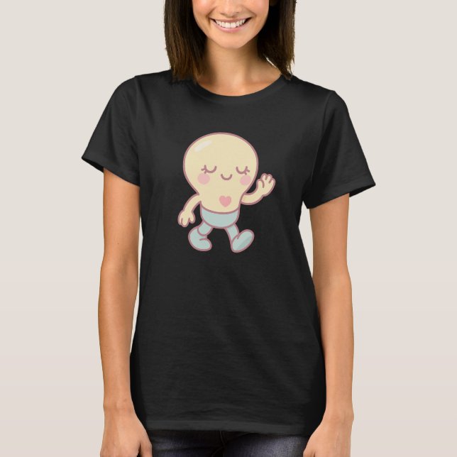 Camiseta Cute Lightbulb Cartoon (Frente)