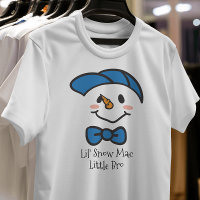 Cute Lil Snow Mac Pequeno Irmão Snowman Face