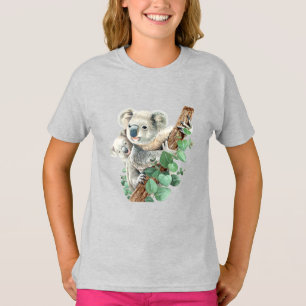 Camiseta Cute Little Koala Bear Animal Art Australiano T-Sh