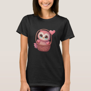 Camiseta Cute Little Owl Dia dos Namorados Animal Amor 4