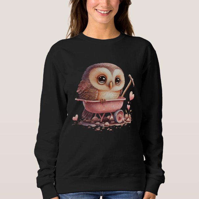 Camiseta Cute Little Owl Valetines Animal Love  13 (Frente)